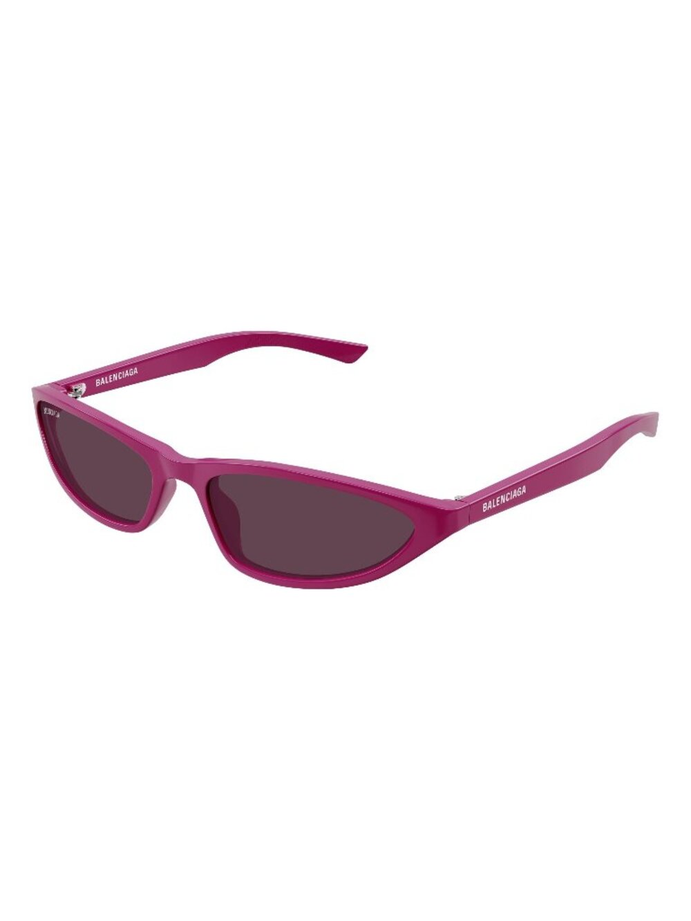 New Balenciaga Women's Sunglasses Pink Purple Lens Acetate Frame BB0402S 007 59